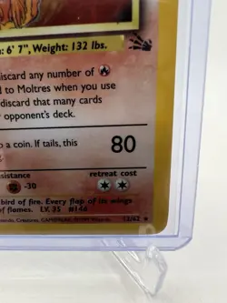 Pokemon TCG Moltres Fossil 12/62 Holo 1999-2000 Wizards Base Set Holo - Image 4
