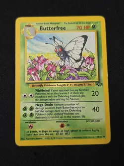 Butterfree 33/64 Jungle Regular WOTC Vintage Pokemon TCG Moderately Played - Image 1