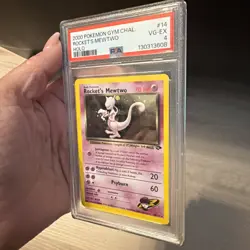 2000 POKEMON GYM CHALLENGE ROCKETS MEWTWO HOLO PSA4 #14/132 - Image 4
