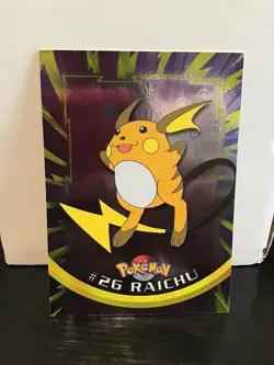 1999 Topps Pokemon Raichu #26 Holo Blue Label TV Animation Edition - Image 1