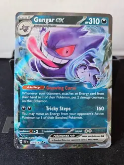 Gengar ex 104/162 SV05: Temporal Forces Double Rare Pokemon TCG - Image 1