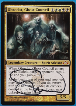 Obzedat, Ghost Council Gatecrash NM Mythic Rare SIGNED CARD (504734) ABUGames - Image 1
