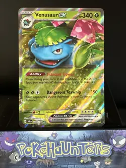 Pokemon Card Venusaur ex 001/142 Half Art Stellar Crown Double Rare Near Mint - Image 1