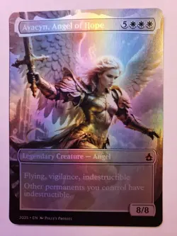 Avacyn, Angel of Hope FOIL Proxy Playtest Card with Custom Fantasy Art Design - Image 3