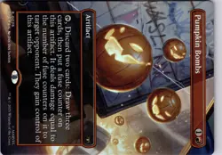 MTG Pumpkin Bombs Borderless 0026 SPE Magic The Gathering Card TCG - Image 5