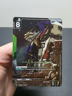 Gundam Card Game - Newtype Rising - Wing Gundam Zero - GD01-024 LR+ - Alt Art - Image 1