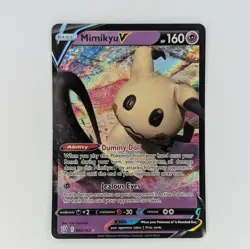 Mimikyu V 062/163 SWSH Battle Styles Holo Ultra Rare Pokemon TCG Card - Image 1