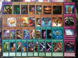 YuGiOH Complete Authentic Bonz Zombie Deck Anime 41 Cards Call of t + Bonus Gift - Image 1
