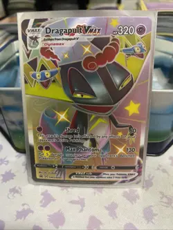 Dragapult VMAX SWSH097 Holo Ultra Rare STANDARD Black Star Promo Pokemon Card NM - Image 1