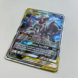 LP Mewtwo & Mew GX SM191 Tin PROMO Card 2019 Tag Team Sun and Moon - Image 2