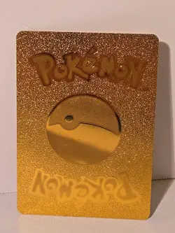 Eternatus VMAX Metal Gold Foil Pokemon Card Fan Art Display Card HP340 - Image 2
