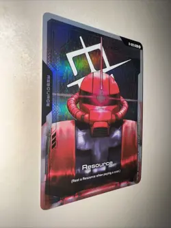 GUNDAM TCG CARD GAME RESOURCE CHAR'S ZAKU II R-005 C+ FOIL ENGLISH NEWTYPE CCG - Image 2