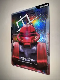 GUNDAM TCG CARD GAME RESOURCE CHAR'S ZAKU II R-005 C+ FOIL ENGLISH NEWTYPE CCG - Image 3