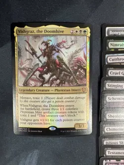 Custom Commander Deck ~ Phyrexian Proliferate Toxic ~ Vishgraz The Doomhive - Image 1