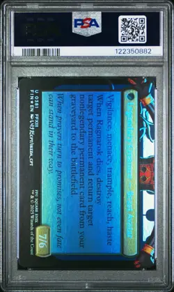 2025 MTG FINAL FANTASY FANG FEARLESS L'CIE CHARACTER BORDERLESS FOIL PSA 10 - Image 2