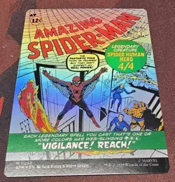 1x FOIL BORDERLESS Peter Parker / Amazing Spiderman Marvel's Spider-Man mtg 0232 - Image 2