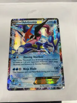 ULTRA RARE Ash-Greninja EX Pokemon XY133 Black Star Promo Holo Foil - Image 1