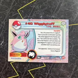 WIGGLYTUFF #40 - Topps Pokemon TV Animation Edition - Black Logo D1 - Image 2