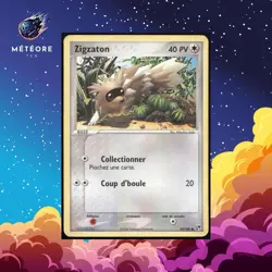 Carte Pokemon Zigzaton 85/100 Ex Tempete de Sable Francais - Image 1