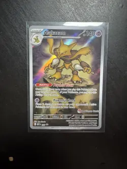 Pokemon TCG Pokemon Center Stamped Alakazam MEG 009 Black Star Promo Near Mint - Image 1