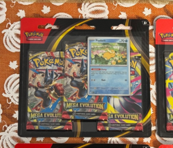 4x Pokemon TCG: Mega Evolution 3 Pack Blister (Psyduck & Golduck) - BRAND NEW - Image 3