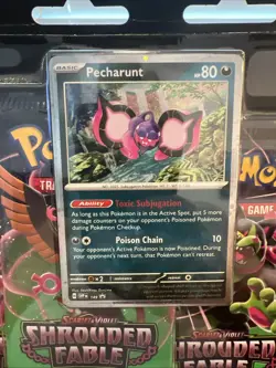 Pokemon Scarlet & Violet Shrouded Fable 3 Pack Blister Pecharunt Promo New!! - Image 2