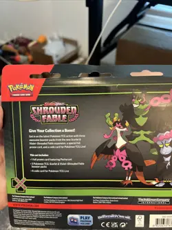 Pokemon Scarlet & Violet Shrouded Fable 3 Pack Blister Pecharunt Promo New!! - Image 3