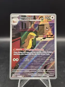 Pokemon TCG Gumshoos 153/132 ME01: Mega Evolution Illustration Rare Holo NM - Image 1