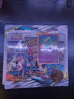 Pokemon Sun Moon Cosmic Eclipse 3 Pack Blister Lot 2 Celebi Victini New Sealed - Image 2