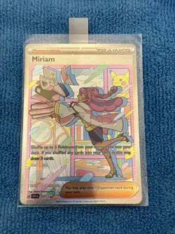 English Pokemon Miriam 251/198 S&V Base Set Holo SIR Special Illustration Rare - Image 1