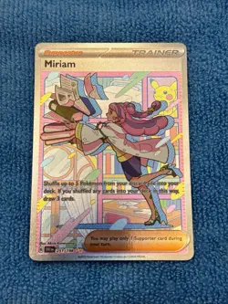 English Pokemon Miriam 251/198 S&V Base Set Holo SIR Special Illustration Rare - Image 3