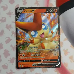 Victini V 021/163 Ultra Rare Holo Pokemon 2021 Battle Styles NM - Image 1