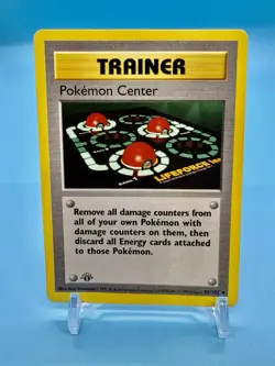 1999 Pokemon Game 1st Edition Trainer POKEMON CENTER Shadowless English 85/102 A - Image 1