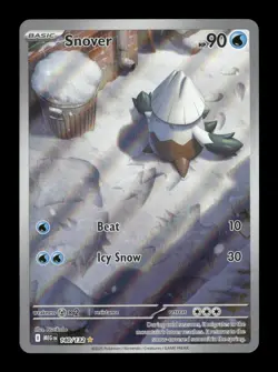 Snover Holo Illustration Rare ME01: Mega Evolution 140/132 NM Pokemon NM - Image 1