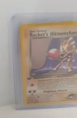 Pokemon TCG Rocket’s Hitmonchan 11/132 Holo 1st Edition Gym Heroes NM - Image 5