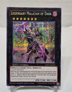 Legendary Magician of Dark WSUP-EN052 Prismatic Secret Rare 1st Ed Yugioh 7953 - Image 1
