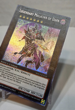 Legendary Magician of Dark WSUP-EN052 Prismatic Secret Rare 1st Ed Yugioh 7953 - Image 3