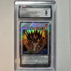 Yugioh! Jurrac Meteor MISPRINT RA04-EN139 - Platinum Secret Rare Graded - Image 1