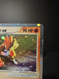 Hitmonchan EX 98/109 EX Ruby & Sapphire Rare Holo Pokemon Card 2003 LP - Image 4