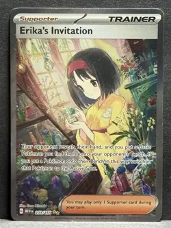 Pokemon TCG SV Scarlet & Violet 151 Erika's Invitation Card #203/165 NM - Image 1