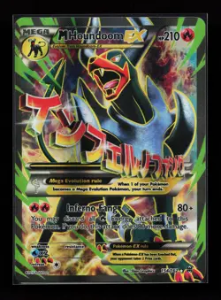M Houndoom EX (Full Art) 154/162 Ultra Rare XY - BREAKthrough Pokemon Card - Image 1