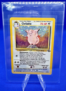 Pokemon TCG Clefable Holo Unlimited Rare Card Jungle Base Set 1/64 - Image 3