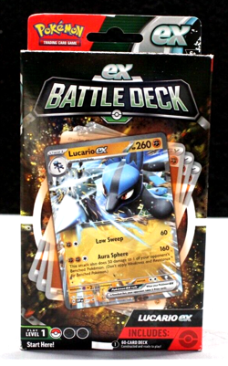 Pokemon Trading Cards - EX Battle Decks - LUCARIO EX (60-Card Deck, Deck Box+) 820650852282 - Image 1