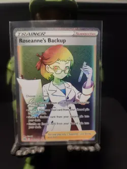 Roseanne's Backup 180/172 Brilliant Stars Rainbow Secret Rare Pokemon Card - Image 1