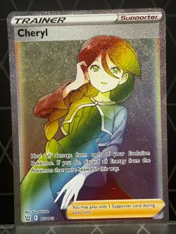 Cheryl 173/163 Battle Styles Secret Rare NM Holo Trainer Card Pokemon TCG - Image 1