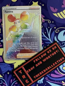 Pokemon Card TCG - Fantina - 206/196 - Lost Origin - Rainbow Trainer Holo - Image 1