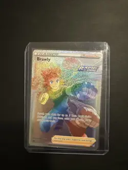 Brawly 212/198 Chilling Reign Full Art Secret Rainbow Rare Pokemon Card NM - Image 2