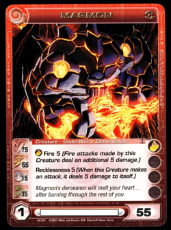 Chaotic 43/232 Magmon Copper Letters Rare Card - Image 1