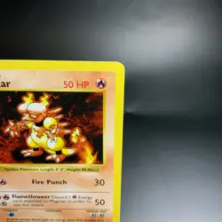 Magmar 036/102 Base Set (Shadowless) Uncommon NM-LP Vintage Pokemon Card 1999 - Image 3