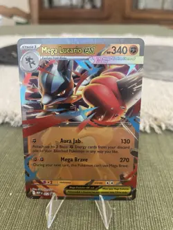 Mega Lucario ex - MEP 012 Mega Evolution Black Star Promo Pokemon TCG Card NM 🔥 - Image 1